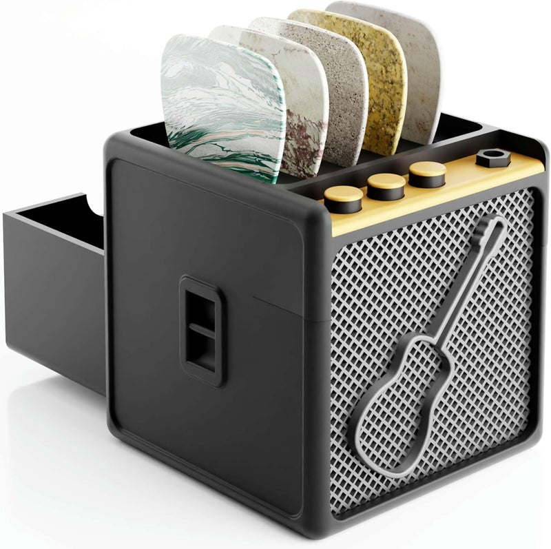 HOTCAN Guitar Pick Display Holder - Stylish Organizer for Music Enthusiasts and Musicians (Black) - Image 1